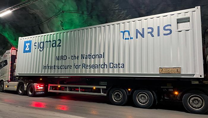 A container truck.