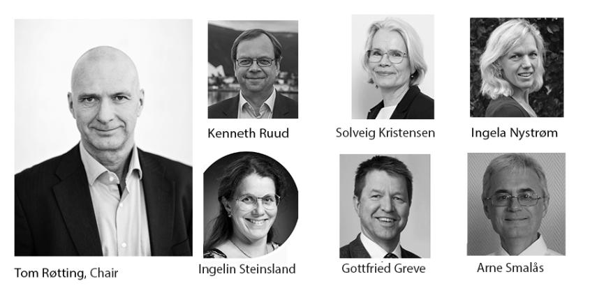 Collage of the members of the Sigma2 board in 2023.