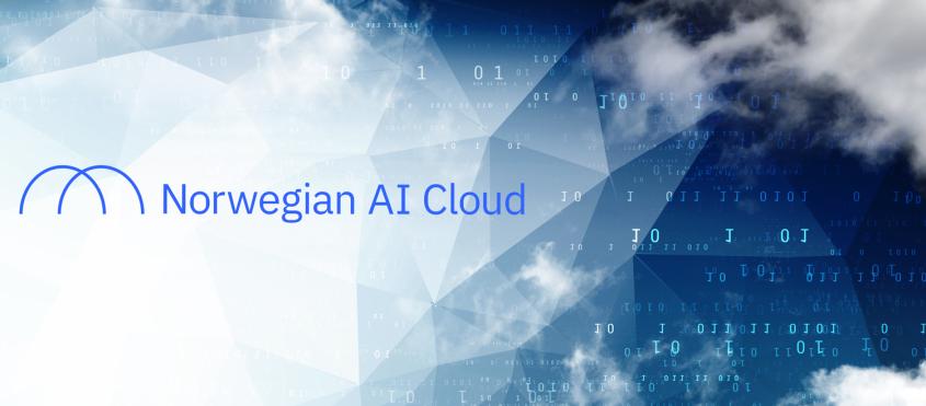 The NAIC logo on a backround illustration clouds and binary numbers. 