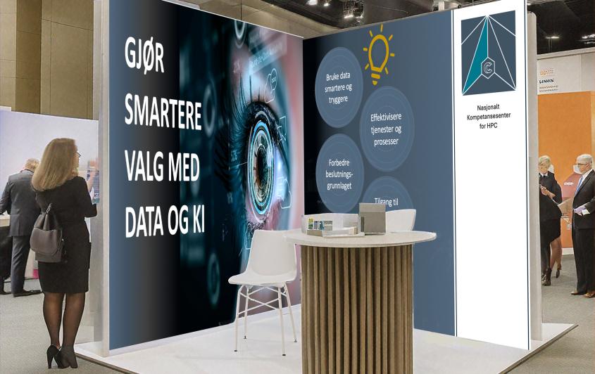 illustration of a conference booth