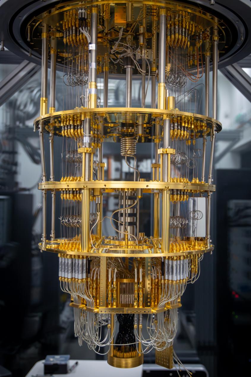 Close up of a cryostat. 