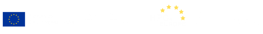 Logorad med logoene til EU, EuroCC, EuroHPC JU og Forskningsrådet