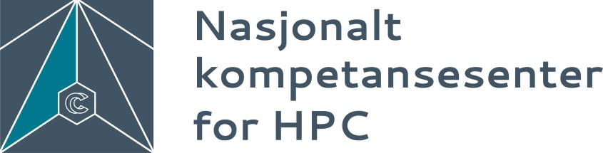 Nasjonalt kompetansesenter for HPC logo norsk