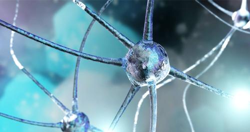 Illustration of a human neural network.