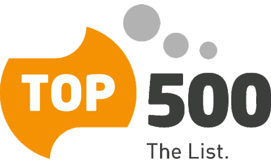 TOP 500 the list. Logo.