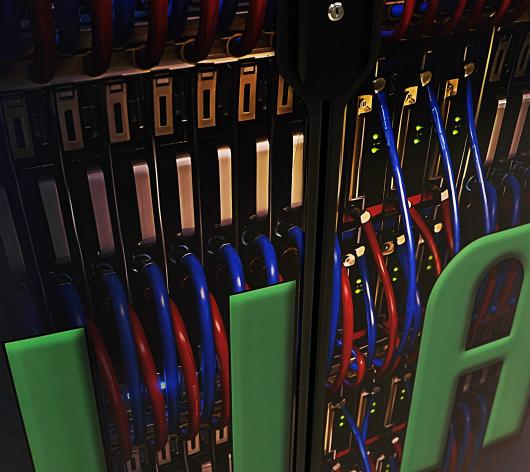 Close up of supercomputer Olivia