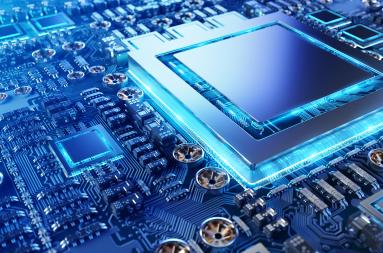 Close up of a modern GPU.