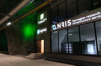 Sigma2's building in Lefdal Mine Datacenter