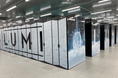 The LUMI supercomptuer.