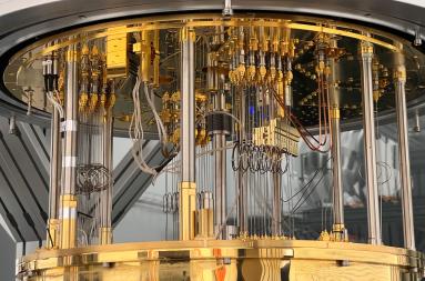A close up of a quantum computer.
