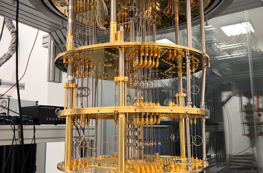 Close up a quantum computer