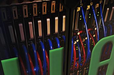 Close up of supercomputer Olivia