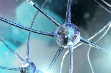 Illustration of a human neural network. 