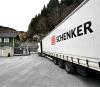 Close up of a truck arriving at Lefdal Mine Data Centers. 
